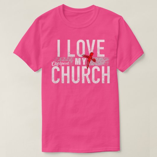 T-shirt I Love My Church (Design devant)