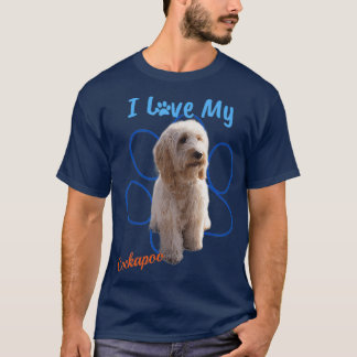 T-shirt I Love My Cockapoo Best Amoureux des chiens Emprei