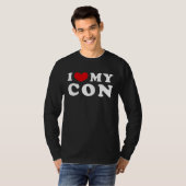 T-shirt I Love My Con, I Heart My Con (Devant entier)