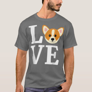 T-shirt I Love My Corgi cadeau pour les Amoureux de les ch