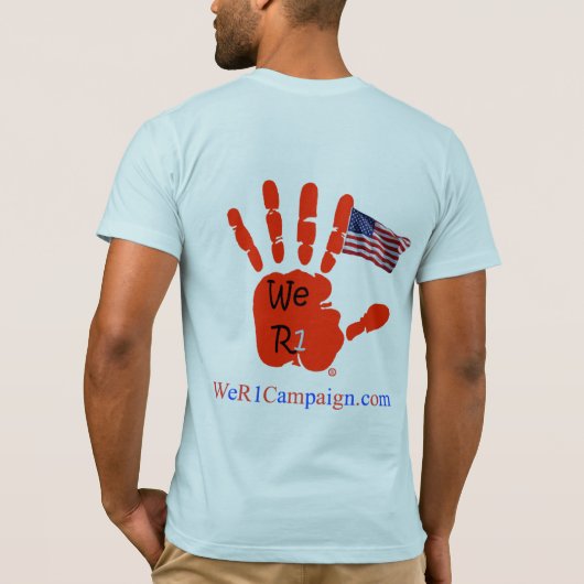 T-shirt I Love My Crazy GIRLFRIEND and Back USA Flag Logo (Dos)