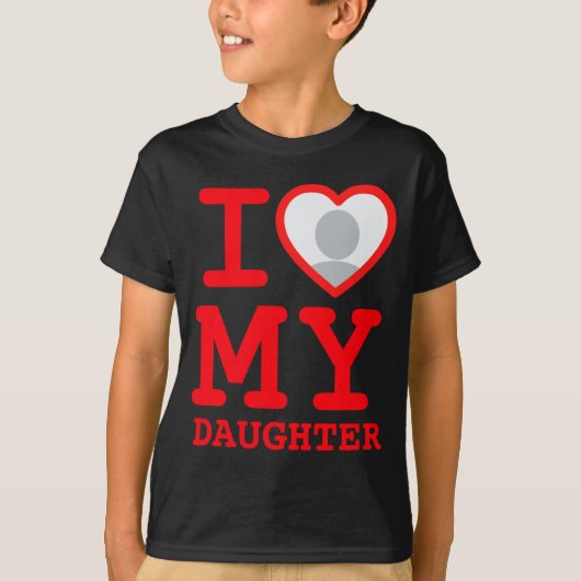 T-shirt I Love My Daughter Funny Fathers Day  (Devant)