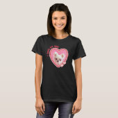 T-shirt I Love My Dog Custom Photo Black (Devant entier)