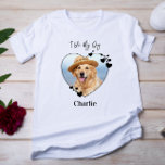 T-shirt I Love My Dog Personalized Heart Pet Photo<br><div class="desc">Emportez votre meilleur ami avec vous partout où vous allez avec cette chemise amoureux des chiens photo pour animaux de compagnie personnalisée ! Un must pour chaque amoureux des chiens, chien maman et chien papa! Une tournure amusante sur I Love My Dog, cette chemise citation "I Love My Dog" ......</div>