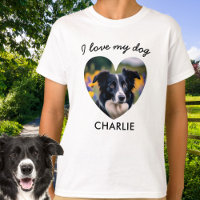 'I Love My Dog' Photo personnalisée pour animal de