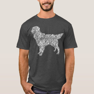 T-shirt I Love my English Cream Golden Retriever