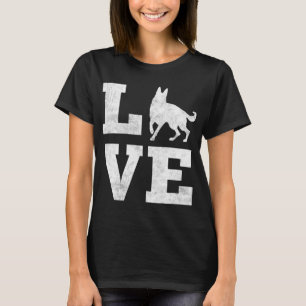 T-shirt I Love My German Shepherd Funny Pet Amoureux des c