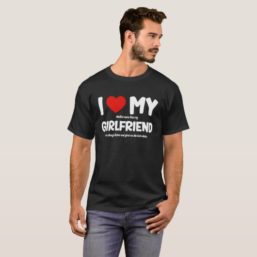 T-shirt I Love My Girlfriend AI Chatbot Artificiel Intelli (Devant entier)