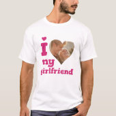 T-shirt I Love My Girlfriend Bold Photo (Devant)