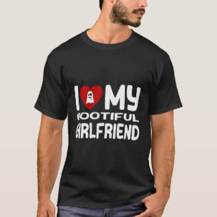 T-shirt I Love My Girlfriend Halloween Boo Drôle I Heart M
