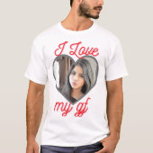T-shirt I Love My Girlfriend Personnalisable (Devant)