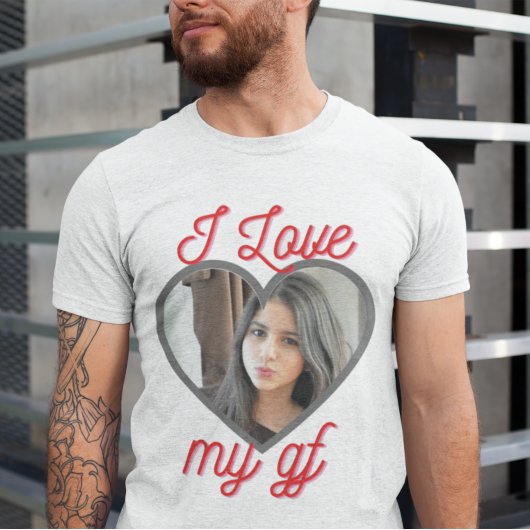 T-shirt I Love My Girlfriend Personnalisable