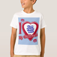 I Love My Girlfriend Photo Red Heart Kiss Baby Blu