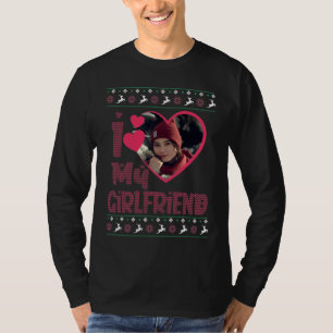 T-shirt I Love My Girlfriend Photo Vilain Sweater de Noël