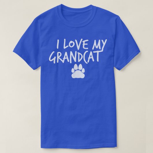 T-shirt I Love My Grandcat  (Design devant)
