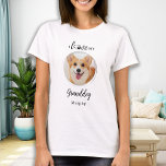 T-shirt I Love My Granddog Personalized Pet Grandma Photo<br><div class="desc">J'Aime Mon Grand-Chien ! ... Surprenez votre grand-mère de chien préférée cette fête des mères, Noël ou son anniversaire avec ce super mignon t-shirt personnalisé photo animal de compagnie. Offrez un cadeau parfait à vos parents et aux grands-parents de vos chiens avec cette drôle de chemise d'amant chien ! "I...</div>