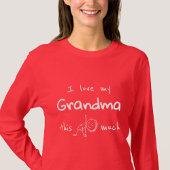 T-shirt I Love my Grandma Typography Named Graphic