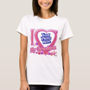 T-shirt I Love My Grandson rose/violet - photo