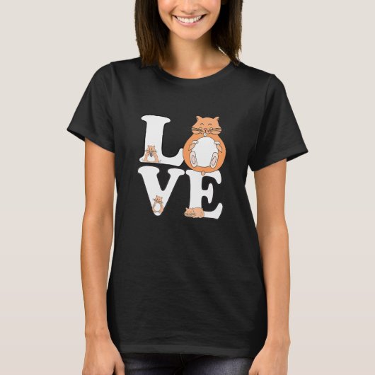 T-shirt I Love My Hamster - Love Hamsters mignonne (Devant)