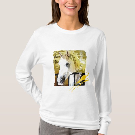T-shirt I love my horse (Devant)