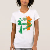 T-shirt I Love my Irish Boyfriend Irlande Carte (Devant)