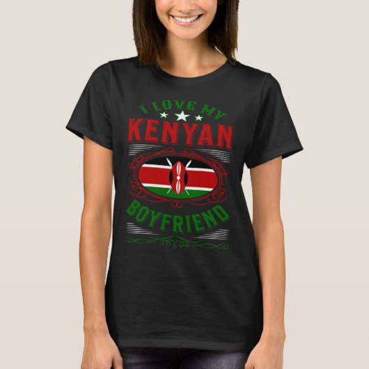 T-shirt I love my Kenyan boyfriend (Devant)