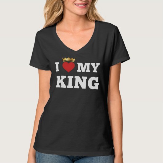 T-shirt I love my king (Devant)