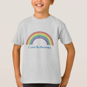 T-shirt I Love My Mommies Les Tee - shirts de l'enfant