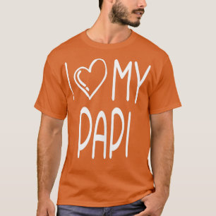 T-shirt I Love My Papi Fun Family Love Débardeur
