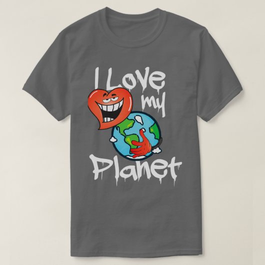 T-shirt I love my Planet 1 (Design devant)