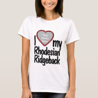 I Love My Rhodesian Ridgeback Red Heart Chig Photo
