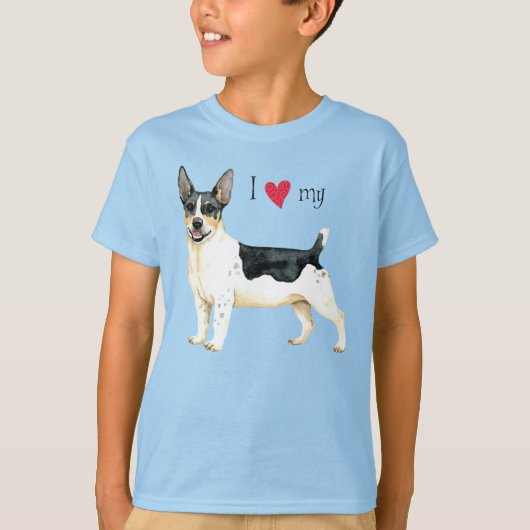 T-shirt I Love my Teddy Roosevelt Terrier (Devant)