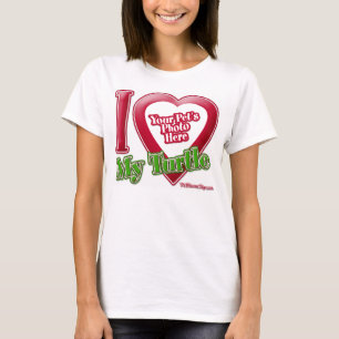 T-shirt I Love My Turtle - Photo