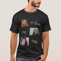 I Love My Wife Custom 3 Photo Collage Photo 