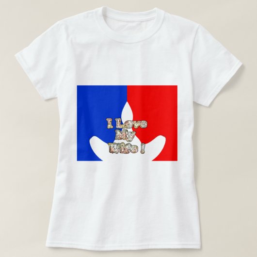 T-shirt "I Love My Wife" Imprimer (Design devant)