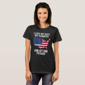 T-SHIRT I LOVE MY WIFE MY COUNTRY AND GETTING PEGGED (Devant entier)