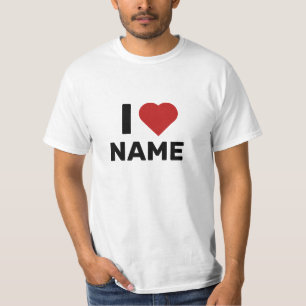 T-shirt I Love Name