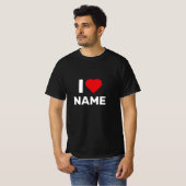 T-shirt I Love Name (Devant entier)