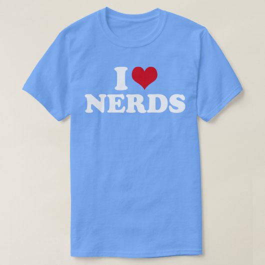 T-shirt I Love Nerds Nerd1 (Design devant)
