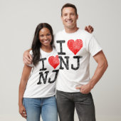T-shirt I Love New Jersey I Heart Nj (Unisexe)