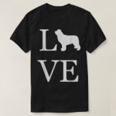 T-shirt I Love Newfoundland Newfie Amoureux des chiens Whi (Design devant)