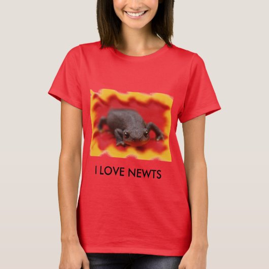 T-shirt I Love Newts (Devant)