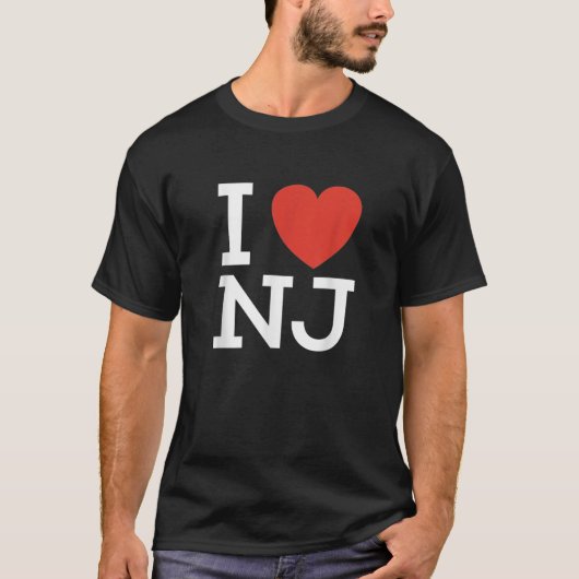 T-shirt I Love NJ Heart for New Jersey Lovers4png4 (Devant)
