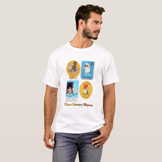 T-shirt I Love Nursery Rhymes (#2) (Devant entier)