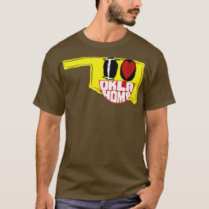 T-shirt I Love Oklahoma Smiling Happy Face