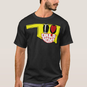 T-shirt I Love Oklahoma Smiling Happy Face