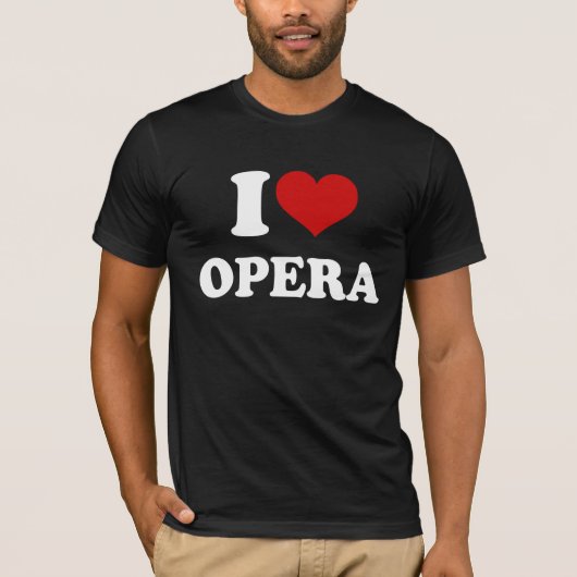 T-shirt I Love Opera (Devant)