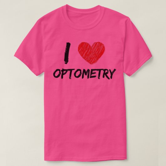 T-shirt I Love Optometry 10 (Design devant)