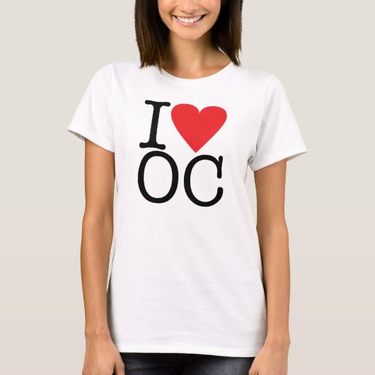 T-shirt I Love Orange County (Devant)