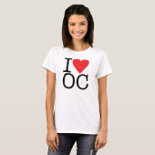 T-shirt I Love Orange County (Devant entier)